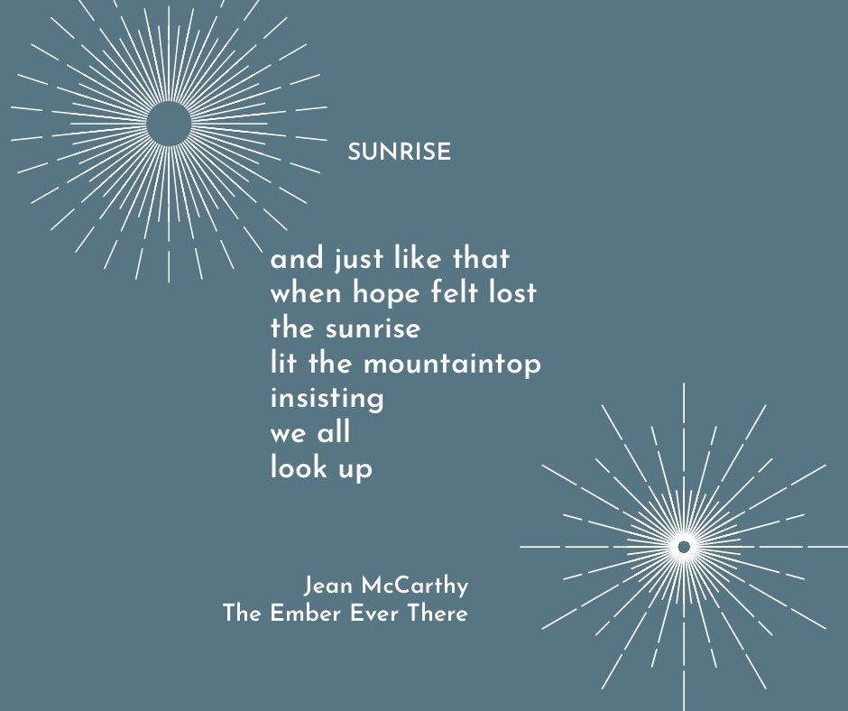 Sunrise poem by Jean McCarthy 